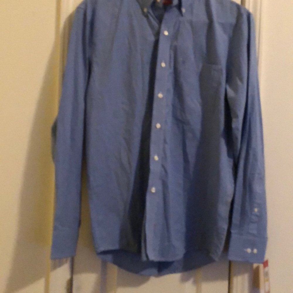 Izod blue plaid shirt